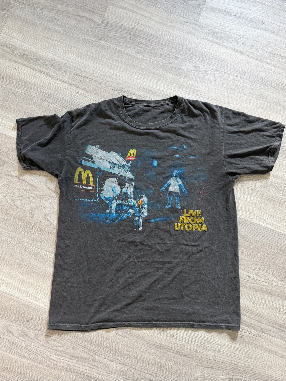 Travis Scott McDonald's Live From Utopis Tee Size L